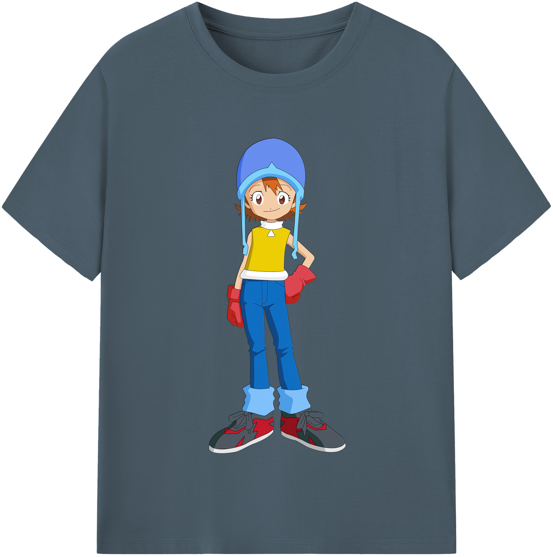 （画像用） Digimon デジタルモンスター/デジモン 綿100％半袖Tシャツ（フロントプリント）